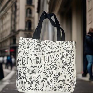 Keith Haring Canvas Tote, Official MAAI Model Mansion Bag